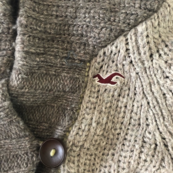 Hollister Woman’s Textured Cardigan brown/gray - Picture 6 of 7